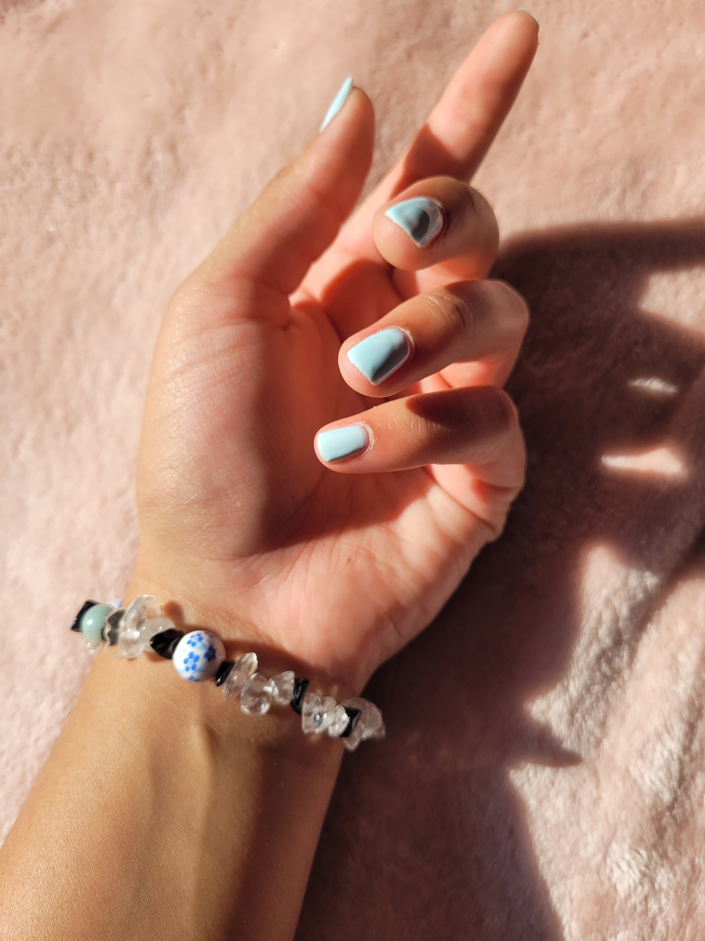 Blue china: Moonlit Bracelets ~ Vitality, Truth, Clarity & Protection