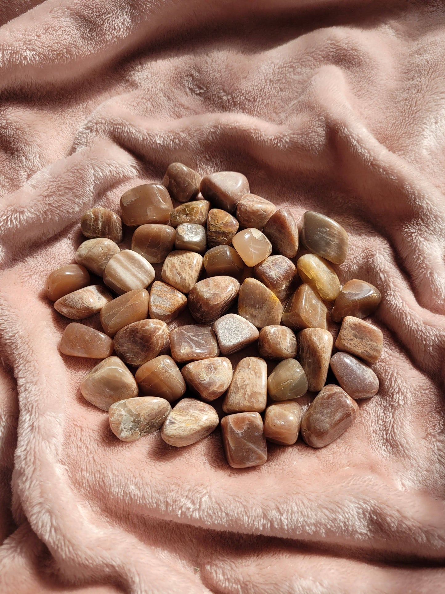 Pink Moonstone tumble