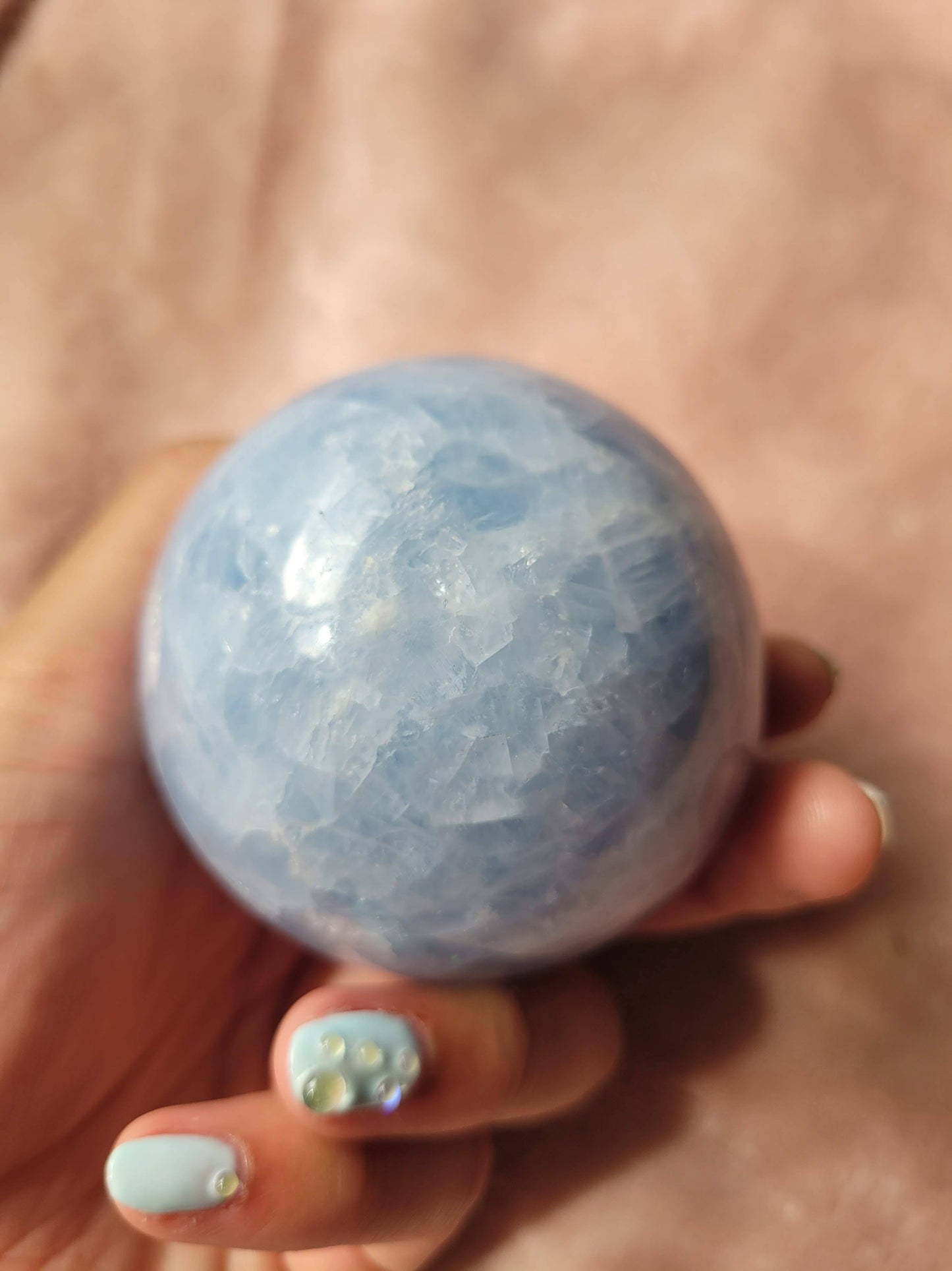 Blue Calcite sphere