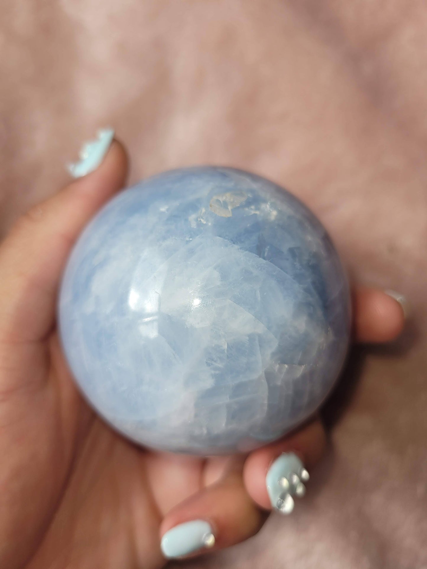 Blue Calcite sphere