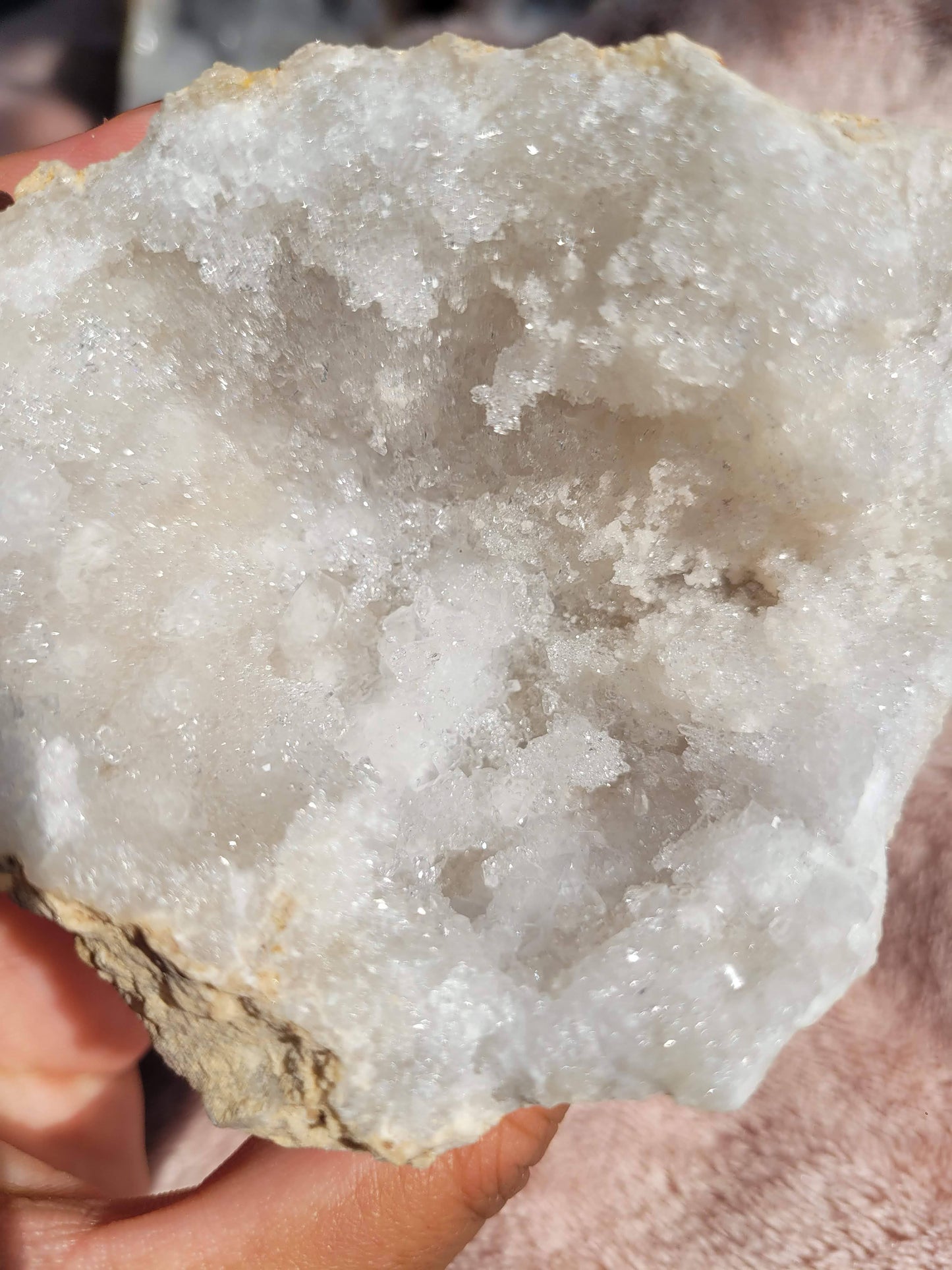 Sugary Clear Quartz Geode