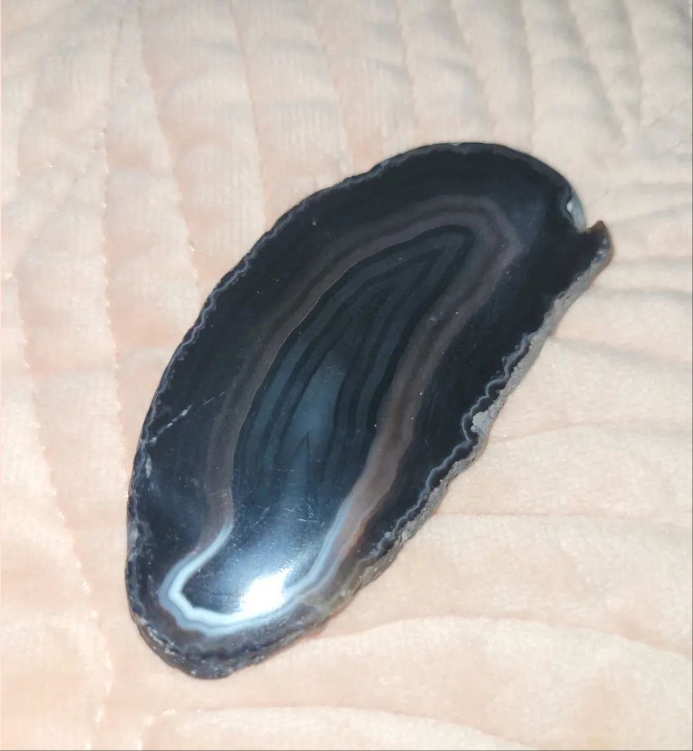 Black Agate Slice
