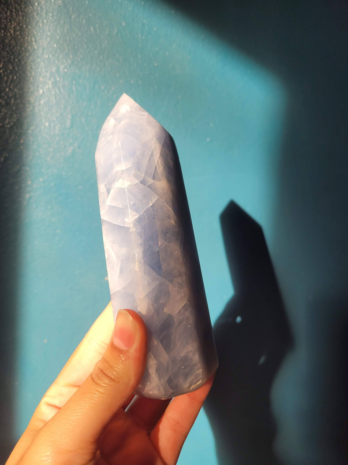Blue Calcite Tower