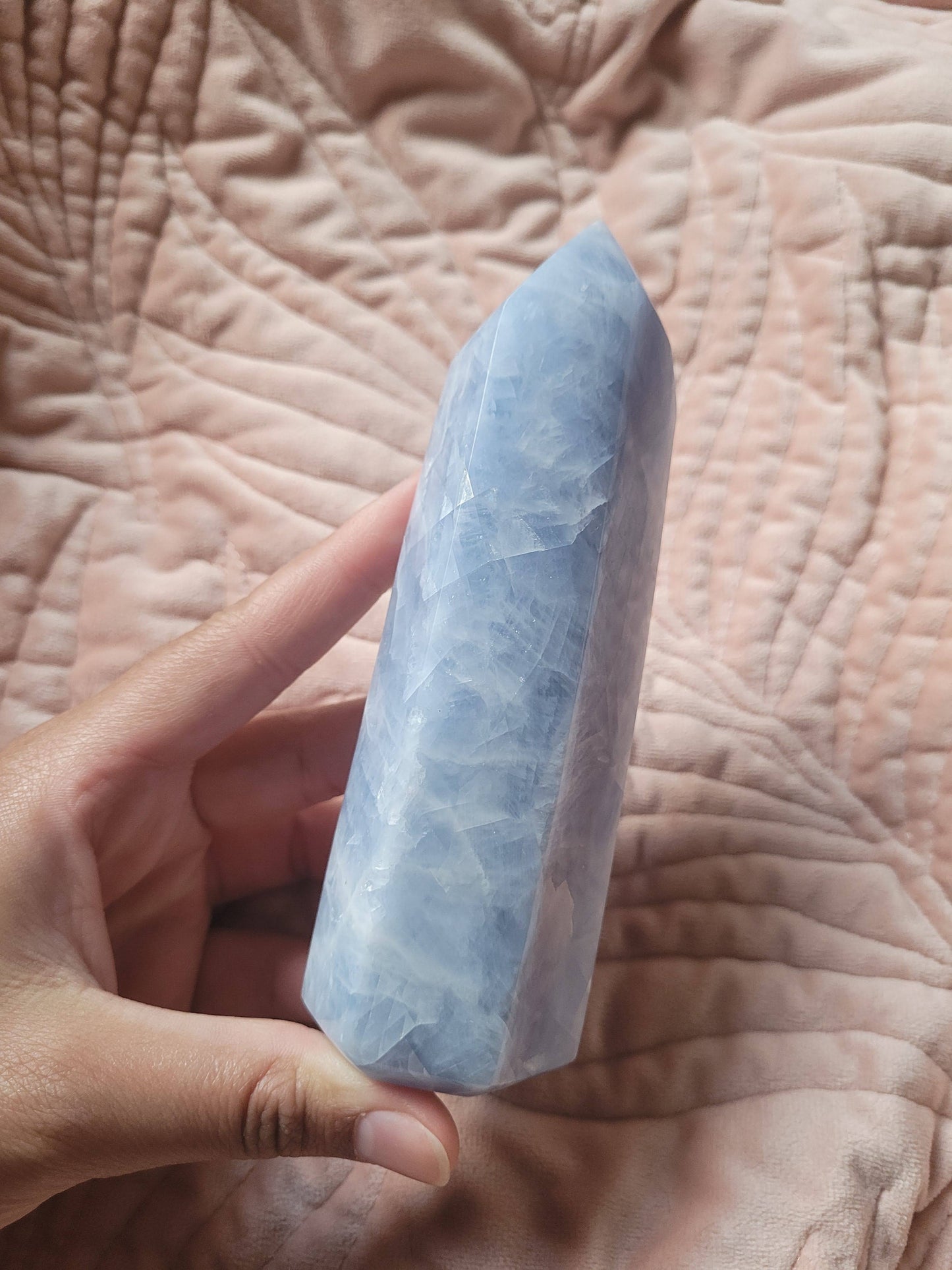 Blue Calcite Tower