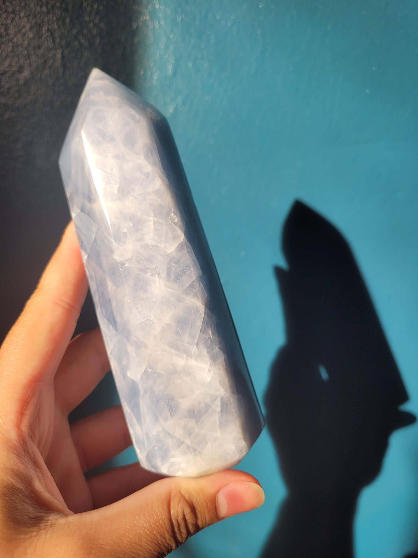 Blue Calcite Tower